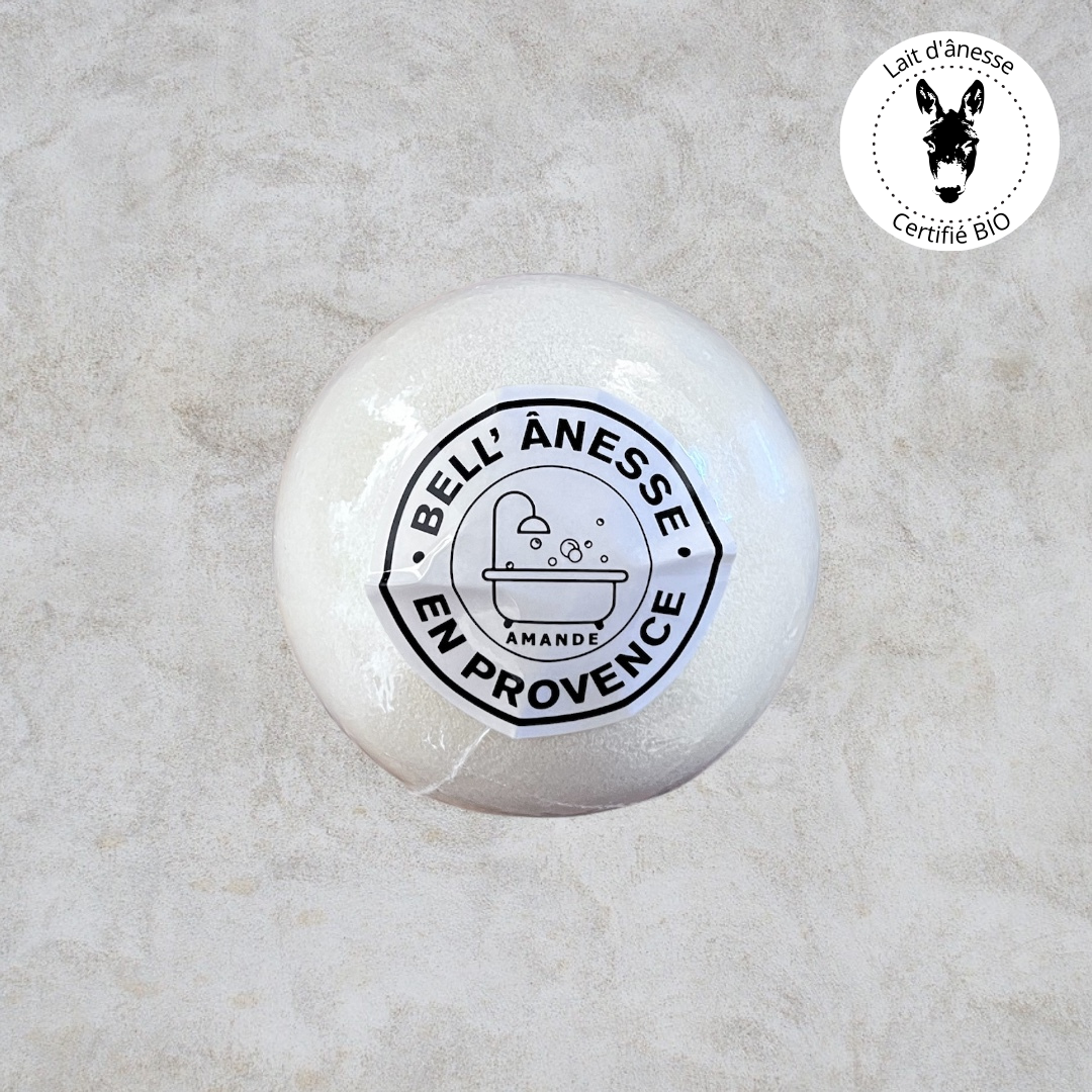 Donkey Milk Bath Bomb Almond Scent 180g - Bell Ânesse
