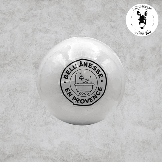 Donkey Milk Bath Bomb Coconut Scent 180g - Bell Ânesse