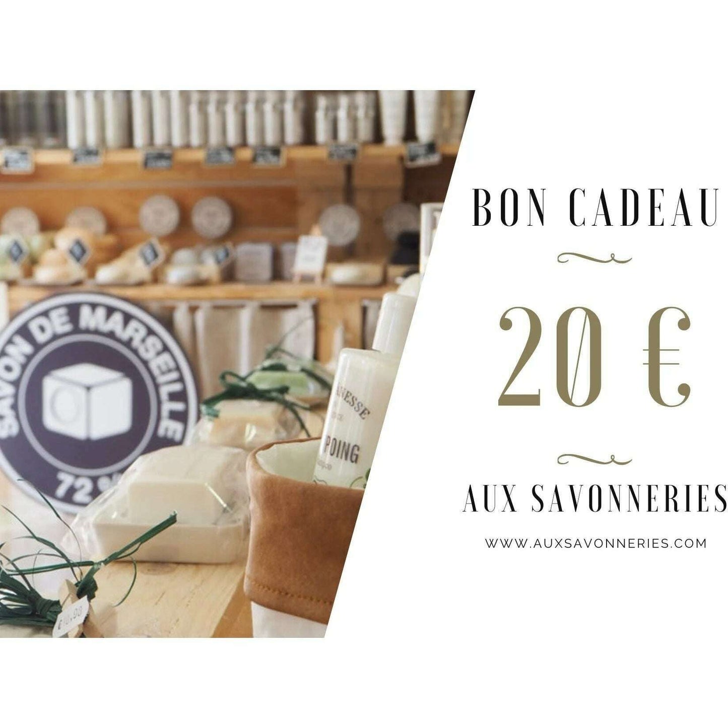 Carte Cadeau de 20€ à 100€ - Aux Savonneries de Provence