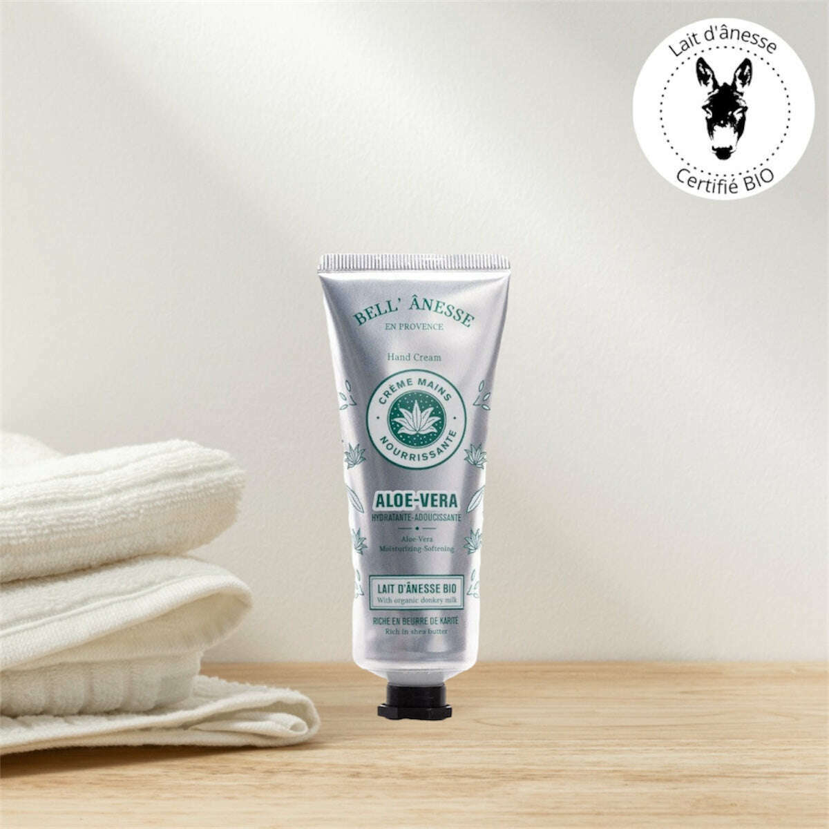 Crème Mains au Lait d’ânesse et Aloe Vera Bio 75ml - Bell Ânesse