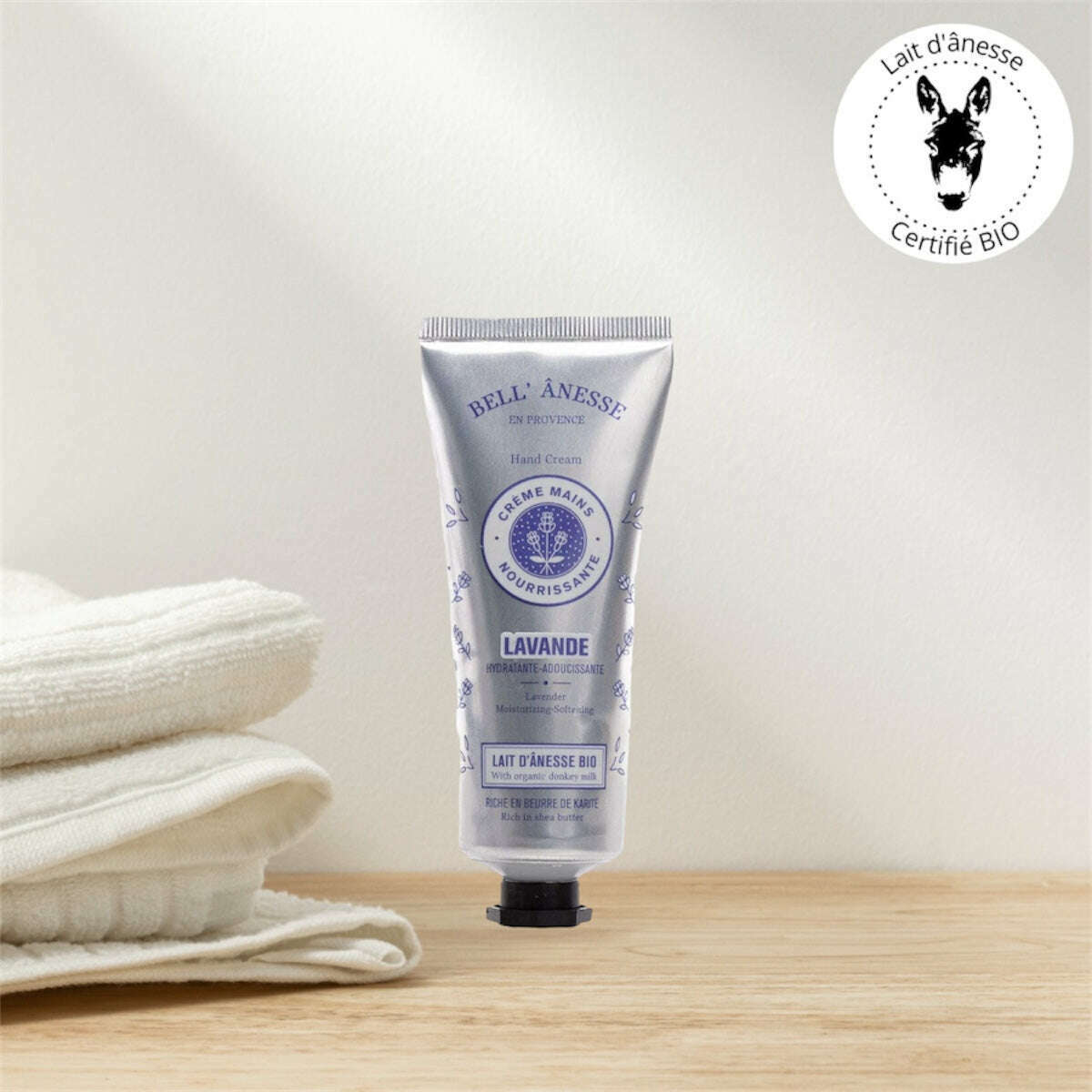 Crème Mains au Lait d'Ânesse et Lavande Bio 75ml - Bell Ânesse