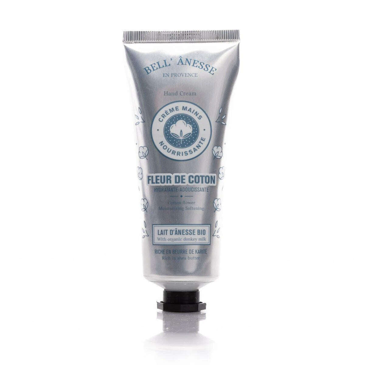 Crème Mains au Lait d'Ânesse et Fleur de Coton Bio 75ml - Bell Ânesse