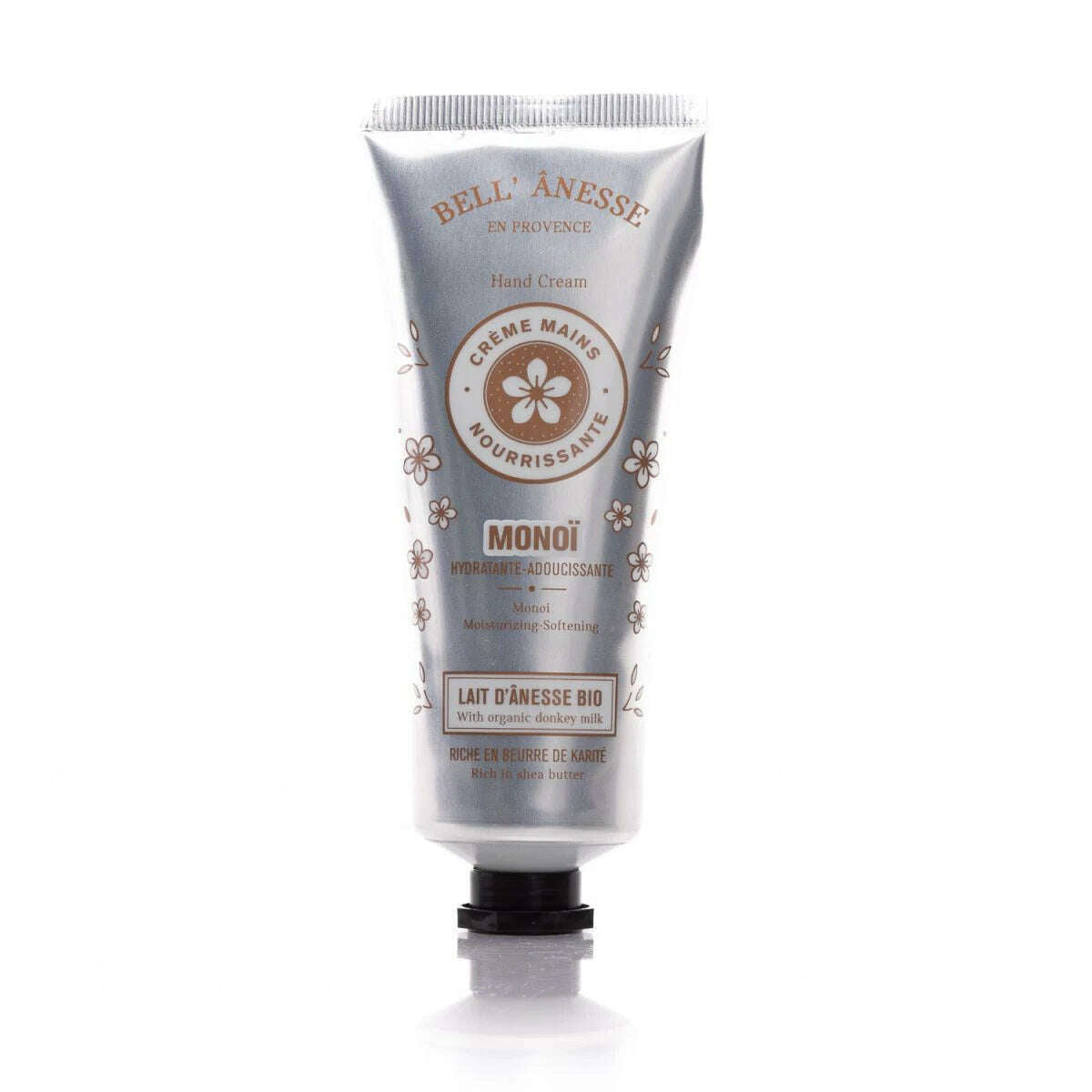 Crème Mains au Lait d'Ânesse et Monoï Bio 75ml - Bell Ânesse