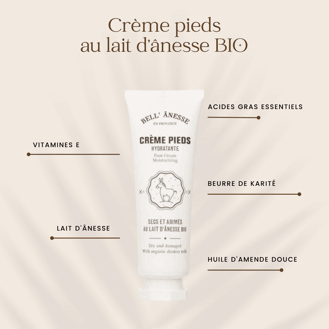 Crème Pieds au Lait d'Ânesse 75ml - Bell Ânesse