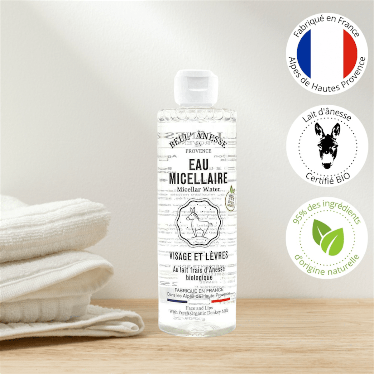 Eau Micellaire au Lait d'Ânesse Bio 250ml - Bell Ânesse