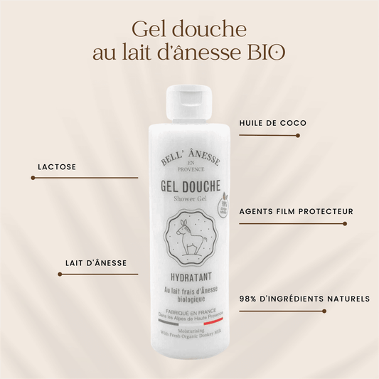Organic Donkey Milk Shower Gel 250ml - Bell Ânesse