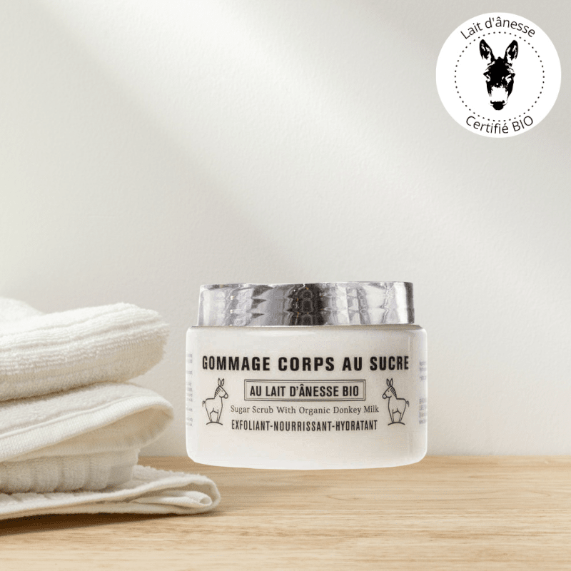 Gommage Corps au Lait d'Ânesse Bio et au Sucre 300g - Bell Ânesse