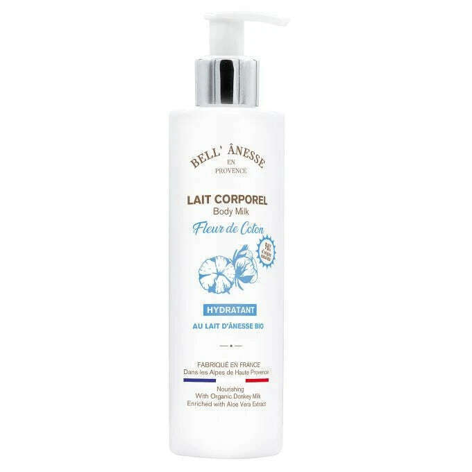 Lait Corporel au Lait d'Ânesse et Fleur de Coton Bio - Bell Ânesse