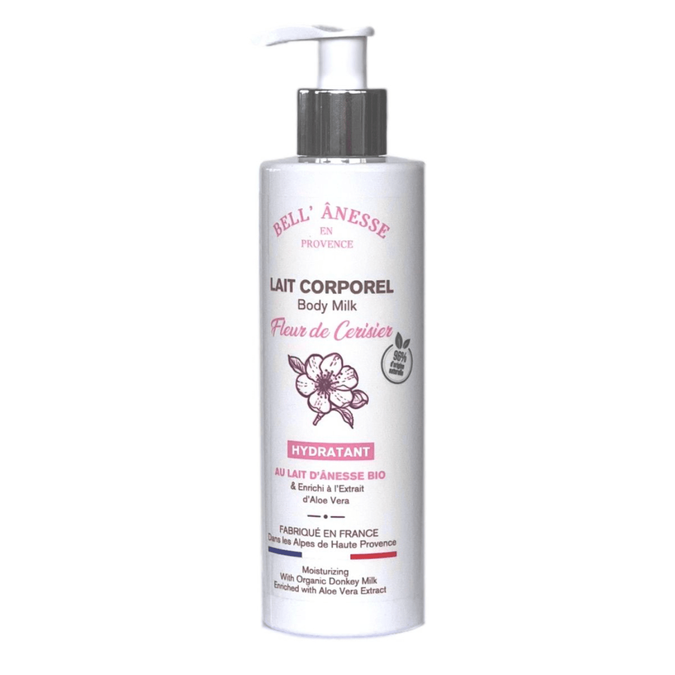 Lait Corporel au Lait d'Ânesse Bio Fleur de Cerisier 250ml - Bell Ânesse