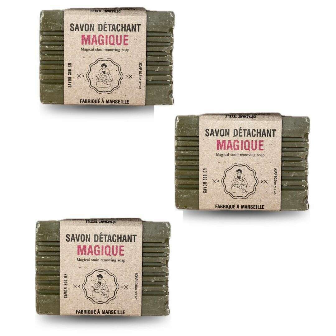 Lot de 3 Savons Détachants Magiques 300g - Label Provence Nature