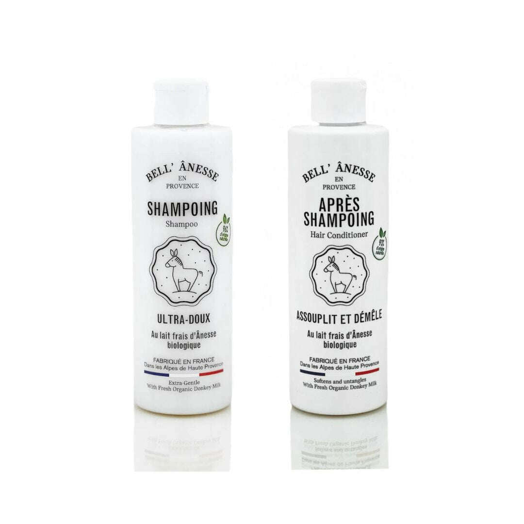 Lot de Soins pour le Cheveux au Lait d'Ânesse Bio 250ml - Bell Ânesse