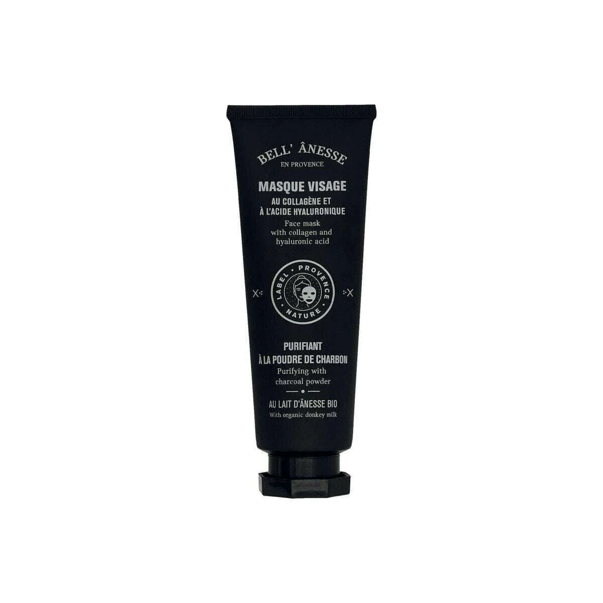 Masque Visage Purifiant au Lait d'Ânesse et Charbon 120ml - Bell Ânesse