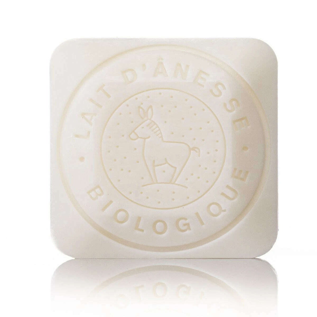 Savon Carré Moulé au Lait d'Ânesse Nature 110g - Label Provence Nature