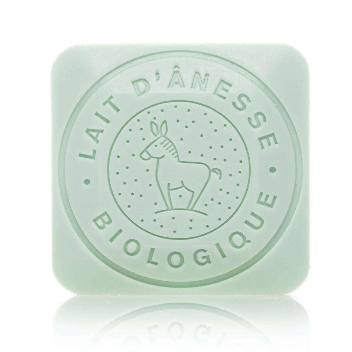 Molded Square Soap with Donkey Milk Honeysuckle Scent 110g - Provence Nature Label