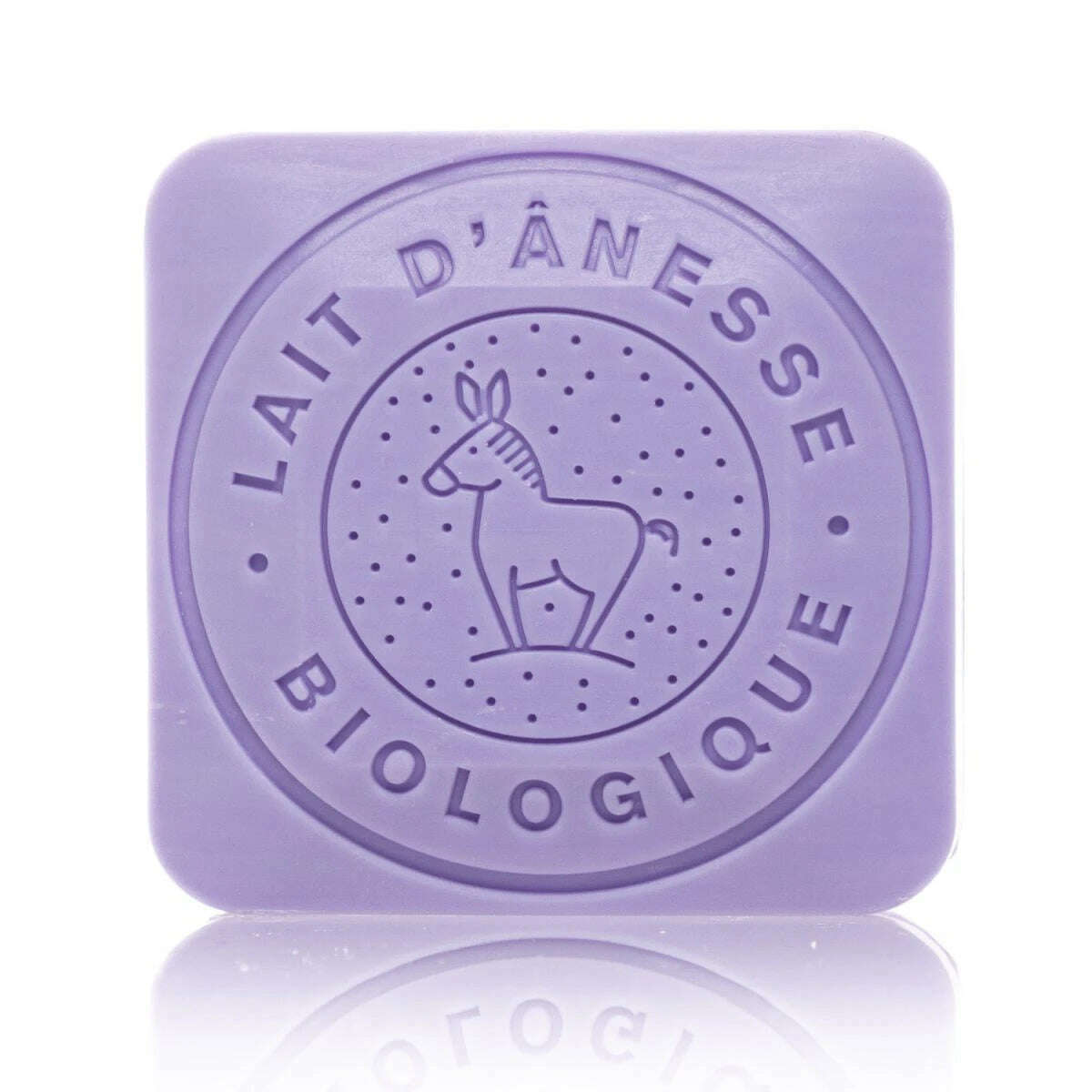 Savon Carré Moulé au Lait d'Ânesse Senteur Lavande 110g - Label Provence Nature
