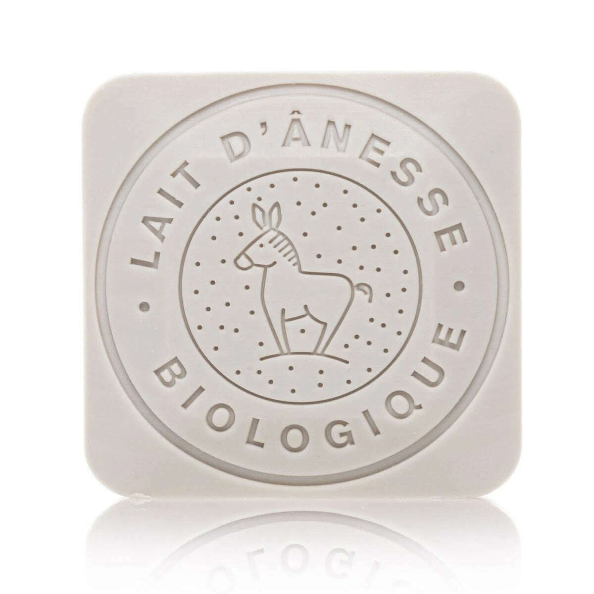 Molded Square Soap with Donkey Milk Lotus Scent 110g - Provence Nature Label