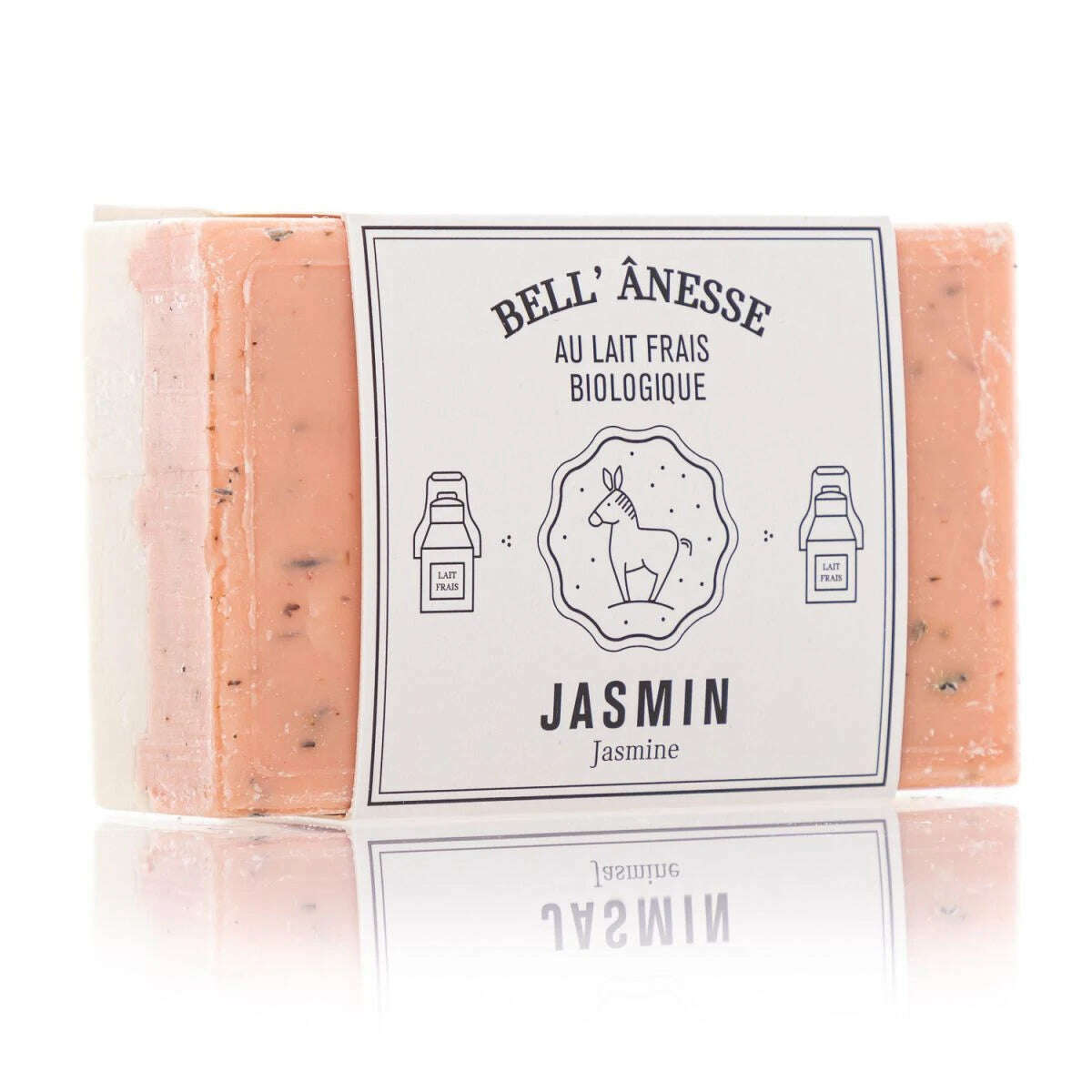 Savon Double Face au Lait d'Ânesse Senteur Jasmin 125g - Bell Ânesse