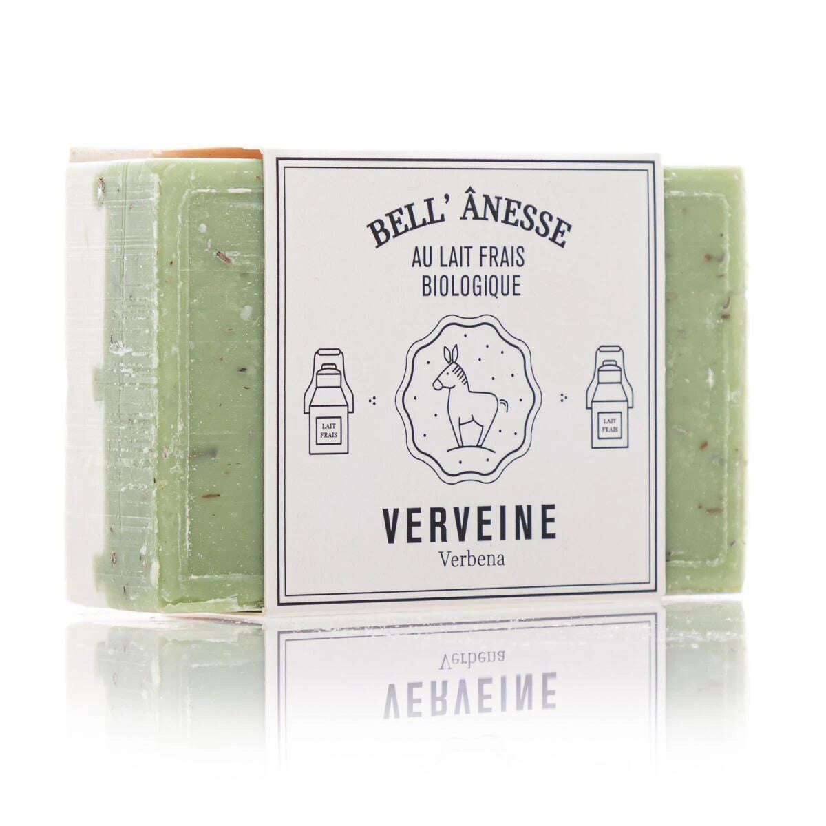 Savon Double Face au Lait d'Ânesse Senteur Verveine 125g - Bell Ânesse