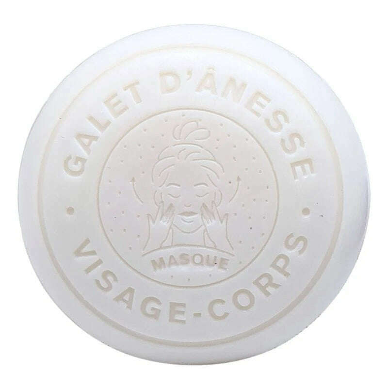 Savon Galet Rond Visage et Corps au Lait d'Ânesse et Argile Blanche 110g - Bell Ânesse