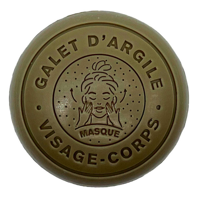 Savon Galet Rond Visage et Corps au Lait d'Ânesse et Argile Verte - Bell Ânesse