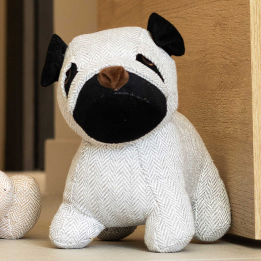 Doggy Grey Dog Door Stop - Sud Étoffe