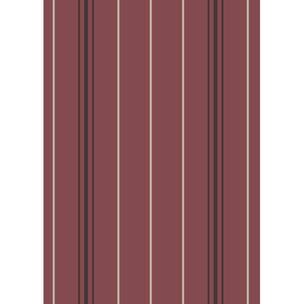Torchon Fils Teints Rayure Bordeau 100% Coton 50x70cm - Sud Étoffe