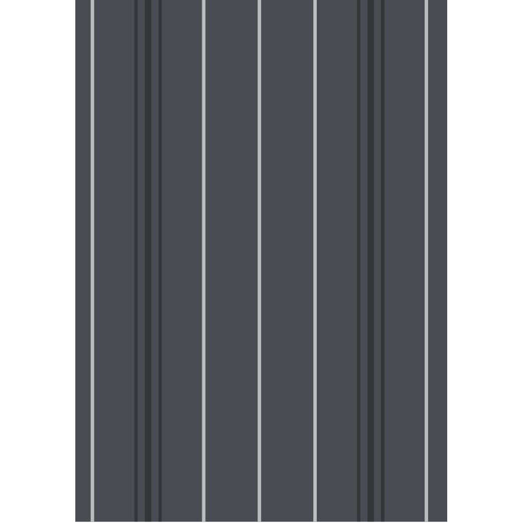 Torchon Fils Teints Rayure Noir 100% Coton 50x70cm - Sud Étoffe