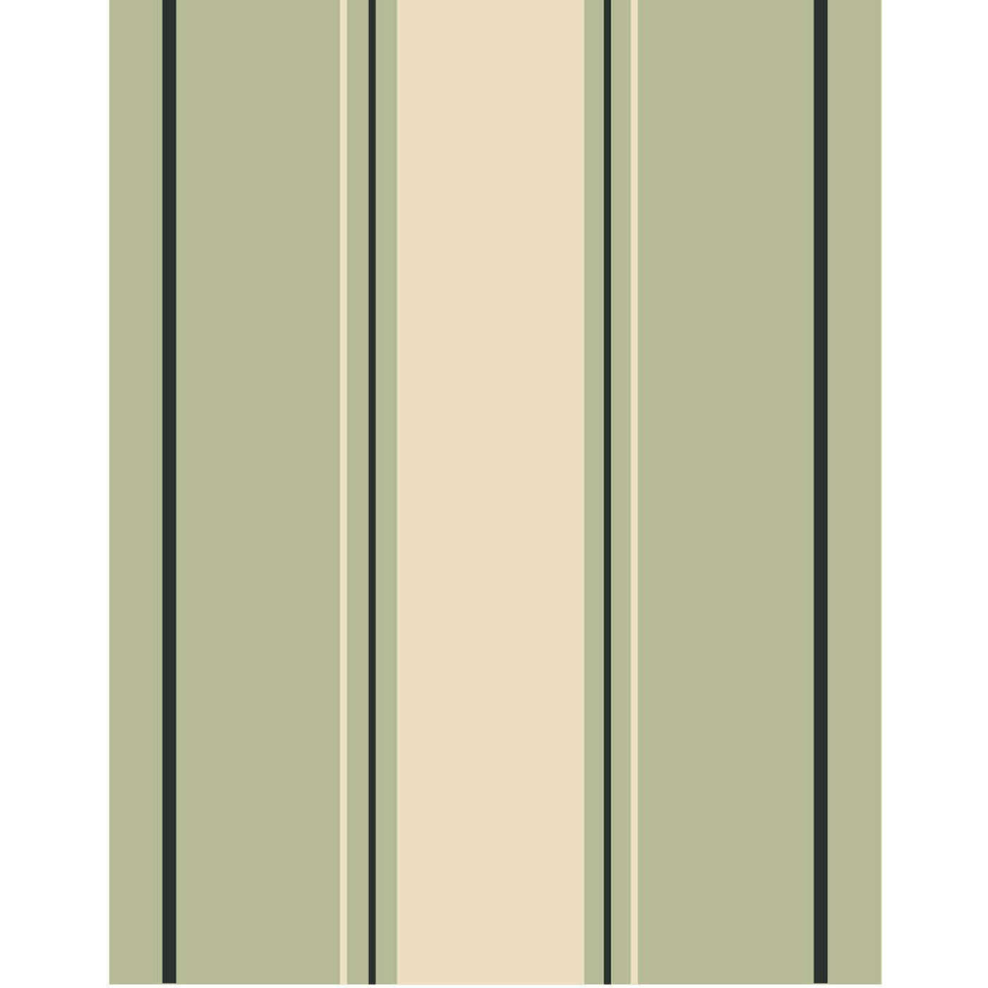 Yarn Dyed Tea Towel Green Stripe 100% Cotton 50x70cm - Sud Étoffe