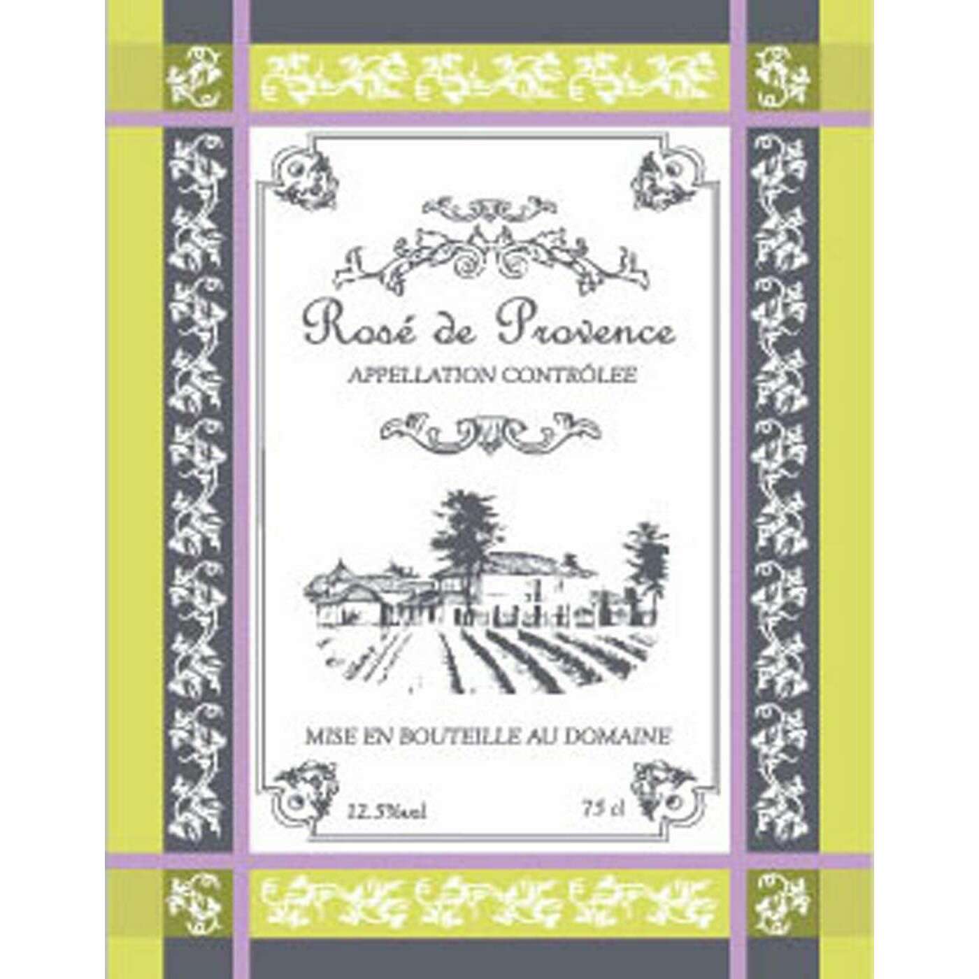 Torchon Fils Teints Rosé de Provence 100% Coton 50x70cm - Sud Étoffe