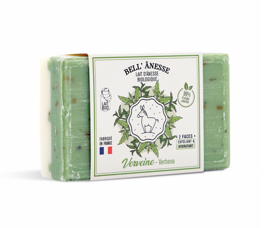 Double-Sided Donkey Milk Soap Verbena Scent 125g - Bell Ânesse