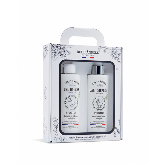 Gel Douche et Lait Corporel au Lait d'Ânesse Bio 250ml - Bell Ânesse