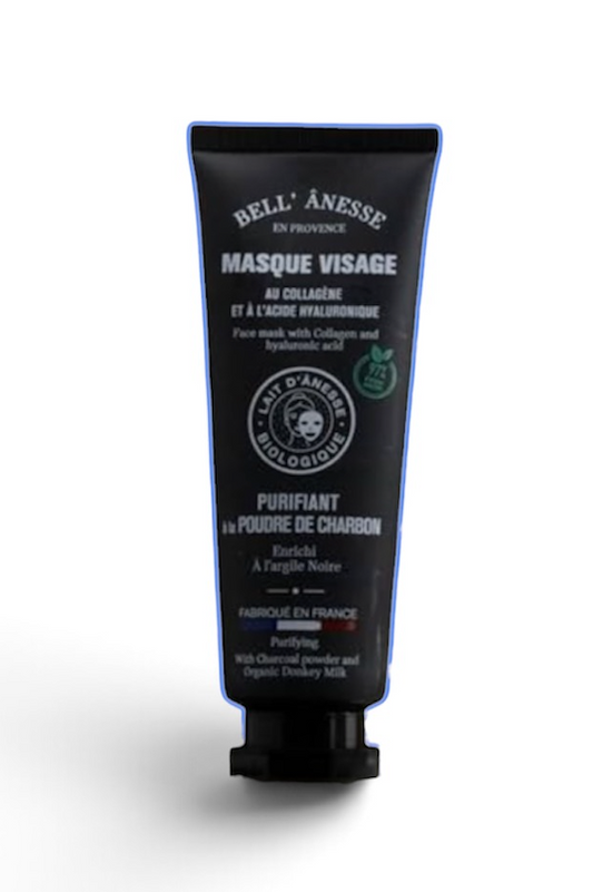 Purifying Face Mask with Donkey Milk and Charcoal 120ml - Bell Ânesse