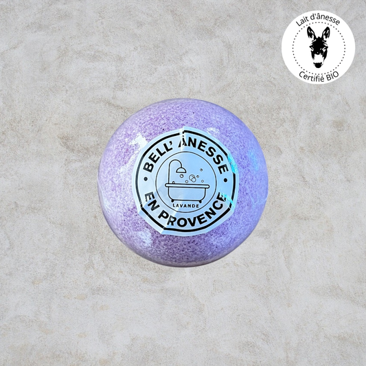 Boule de Bain au Lait d'Ânesse Senteur Lavande 180g - Bell Ânesse
