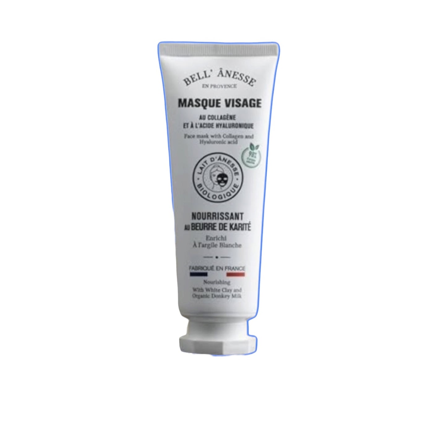 Masque Visage Nourrissant à l'Argile Blanche et Beurre de Karité 120ml - Bell Ânesse