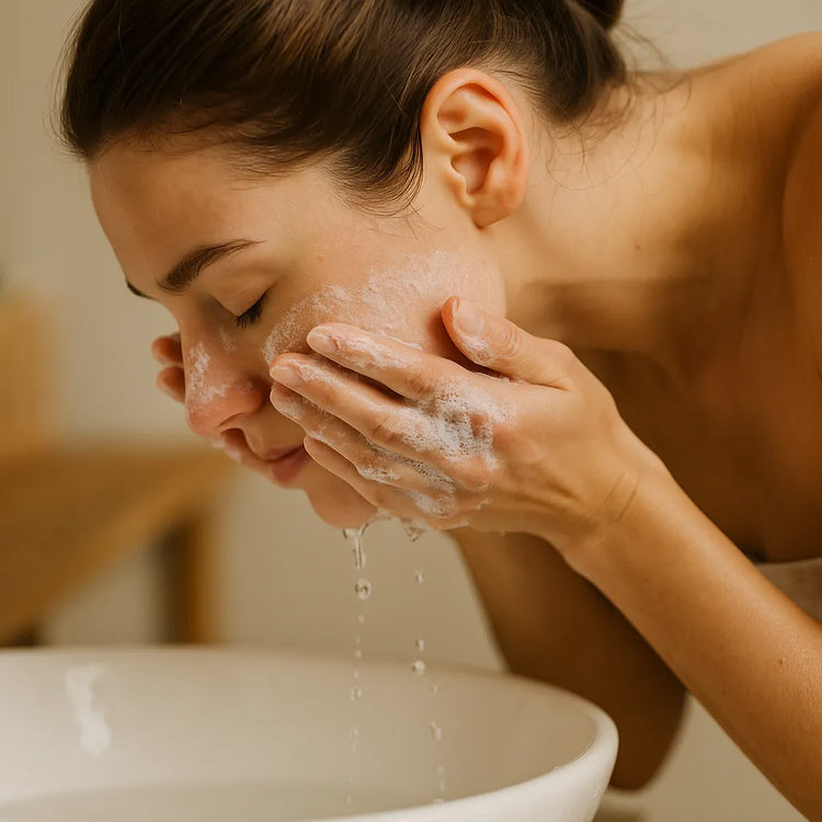 Utilisation du savon d'Alep pour l'hygiène du visage acnéique