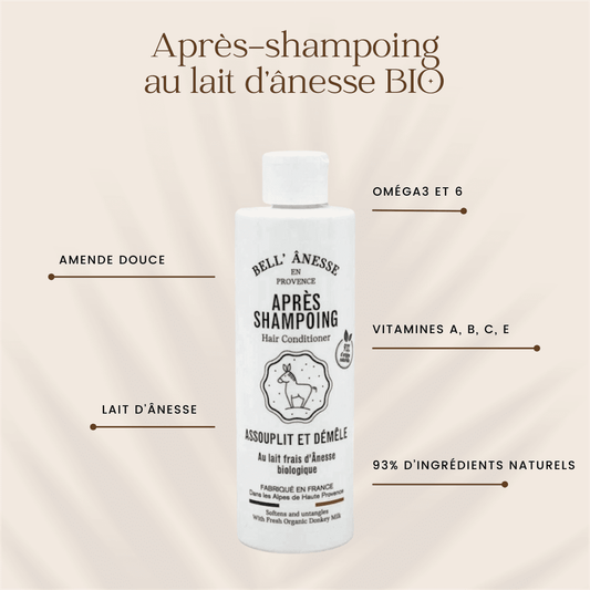 Après Shampoing au Lait d'Ânesse Bio 250ml - Bell Ânesse