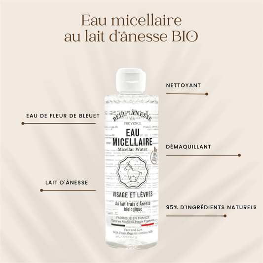 Eau Micellaire au Lait d'Ânesse Bio 250ml - Bell Ânesse
