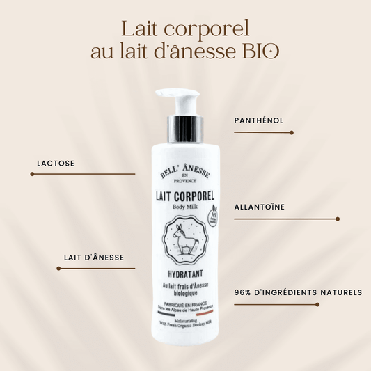 Lait Corps au Lait d'Ânesse Bio 250ml - Bell Ânesse