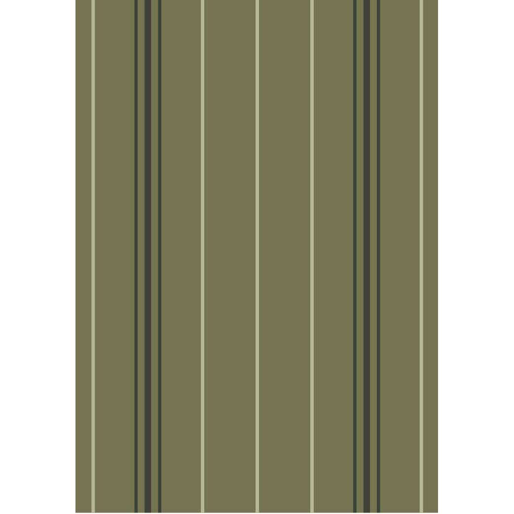 Yarn Dyed Tea Towel Khaki Stripe 100% Cotton 50x70cm - Sud Étoffe